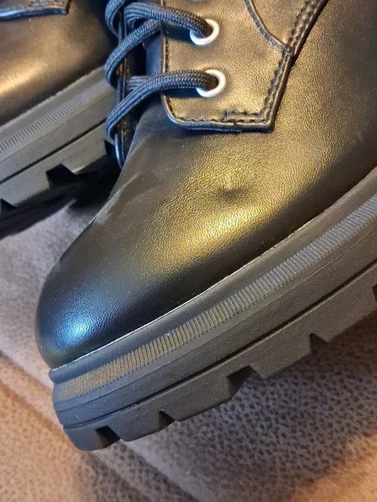 No Boundaries Black Combat Boots for Women Size 10 - Picture 3 of 7